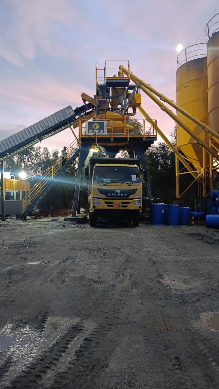 Road construction logistics in India